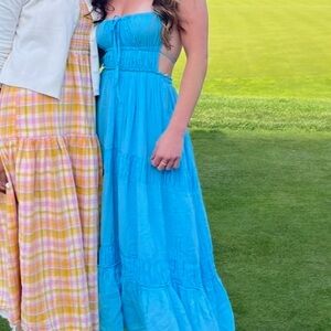 Free People Vibrant Blue Maxi Dress